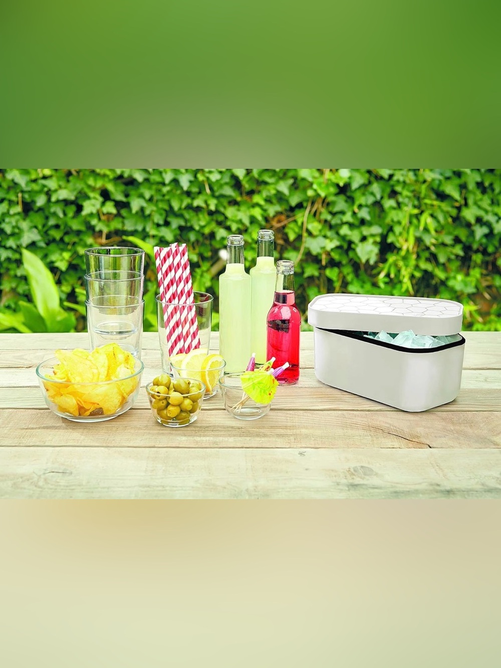 Ice Cube Maker For Freezer With Lid & Bin - Picture 4 of 12